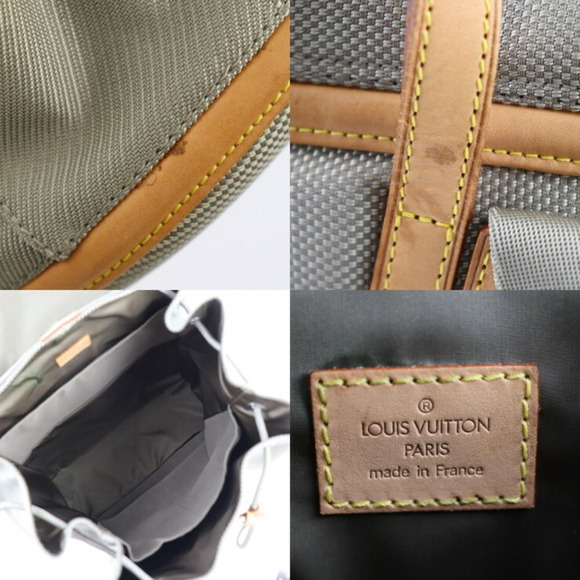 LOUIS VUITTON Silver Damier Leather Backpack - Picture 9 of 9
